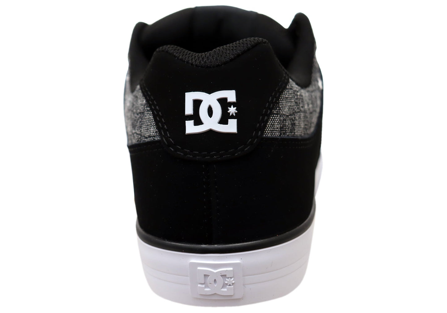 DC Shoes Mens Pure Comfortable Leather Shoes Black Monogram