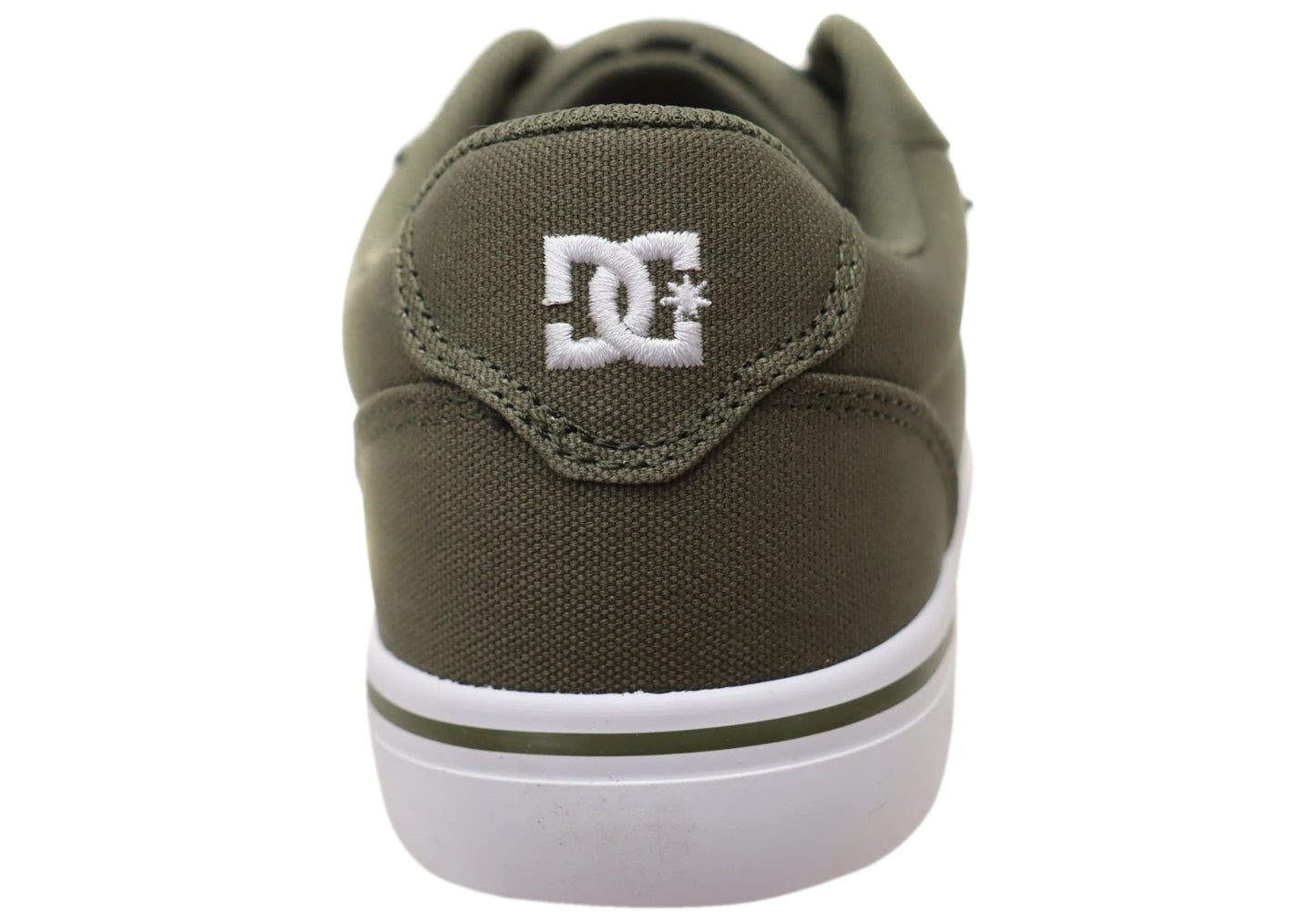 DC Shoes Mens Comfortable Anvil TX Lace Up Shoes Light Olive