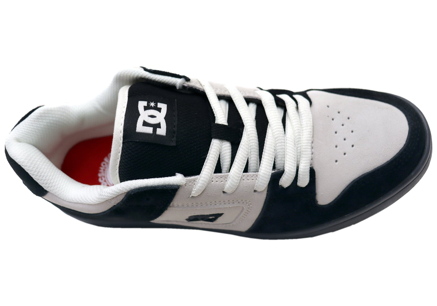 DC Shoes Mens Manteca 4 S Comfortable Leather Shoes White Black