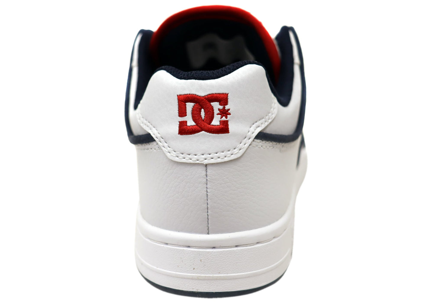 DC Shoes Mens Manteca 4 SE Comfortable Leather Shoes White Red Blue