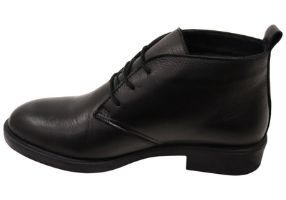 Orizonte Ajorn Womens European Comfortable Leather Ankle Boots