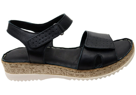 Orizonte Eito Womens Comfortable European Leather Adjustable Sandals