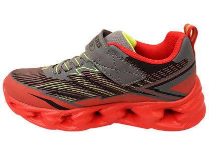 Skechers Kids Boys S Lights Vortex 2.0 Veltrox Comfortable Shoes