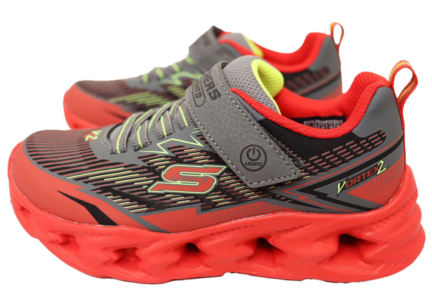 Skechers Kids Boys S Lights Vortex 2.0 Veltrox Comfortable Shoes