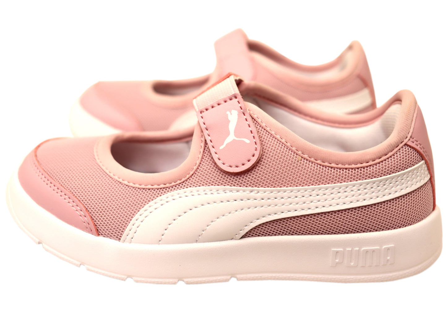 Puma Courtflex V3 Lina V PS Kids Girls Comfortable Mary Jane Shoes