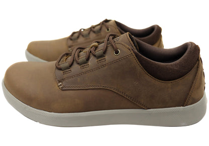 Slatters Griffin Mens Comfortable Leather Lace Up Casual Shoes