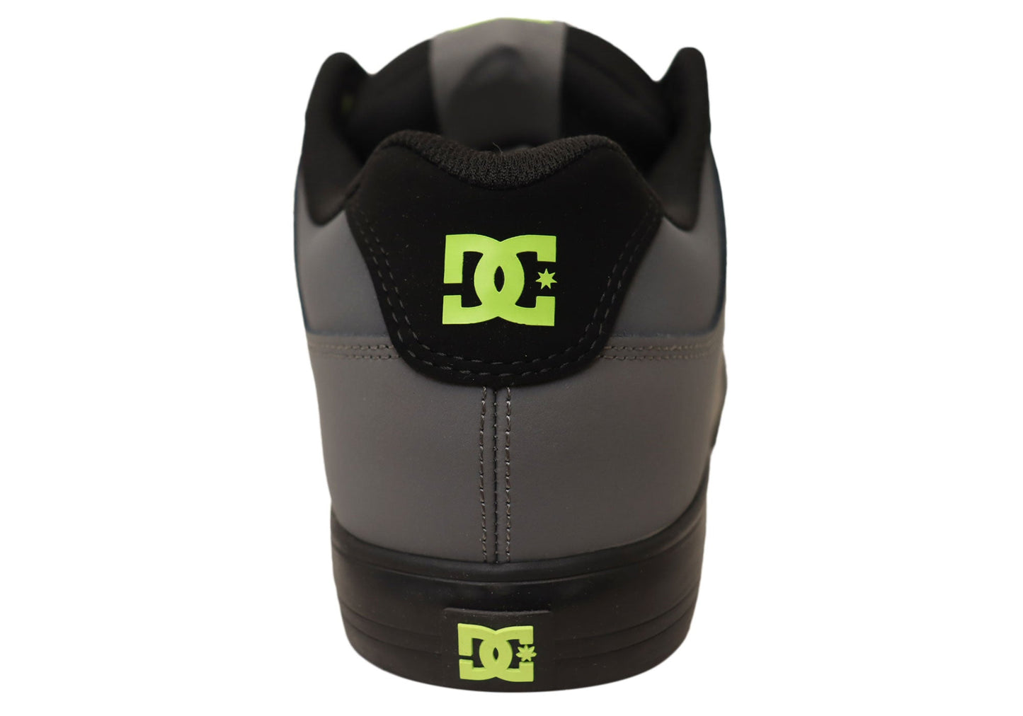 DC Shoes Mens Comfortable Leather Pure Shoes Grey Black
