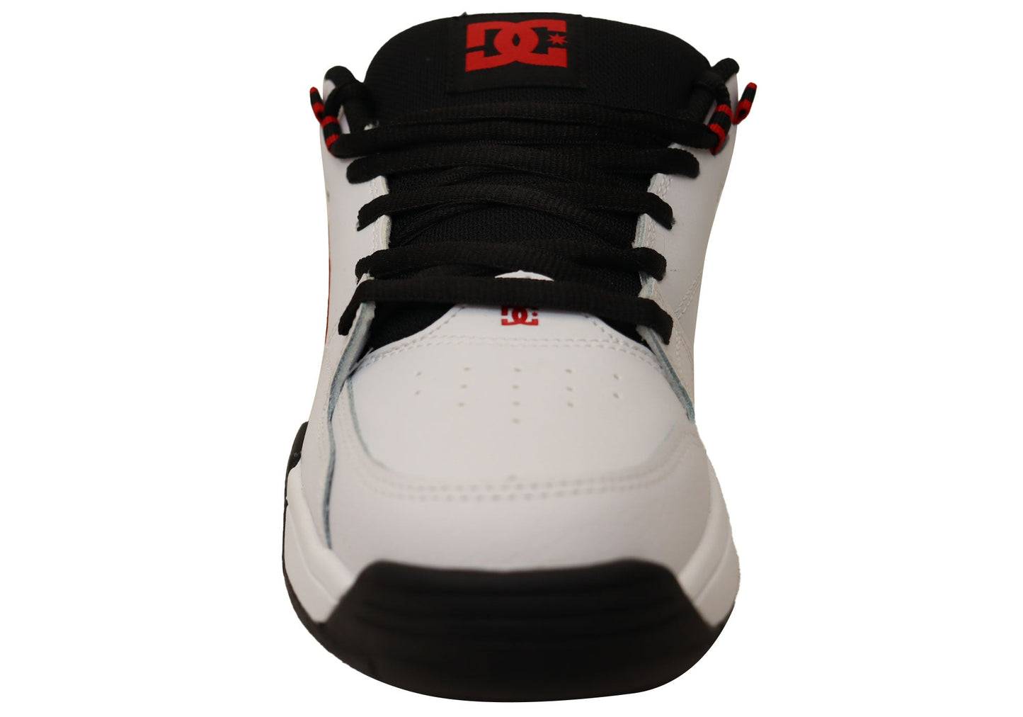 DC Shoes Mens Comfortable Leather Versatile Shoes White