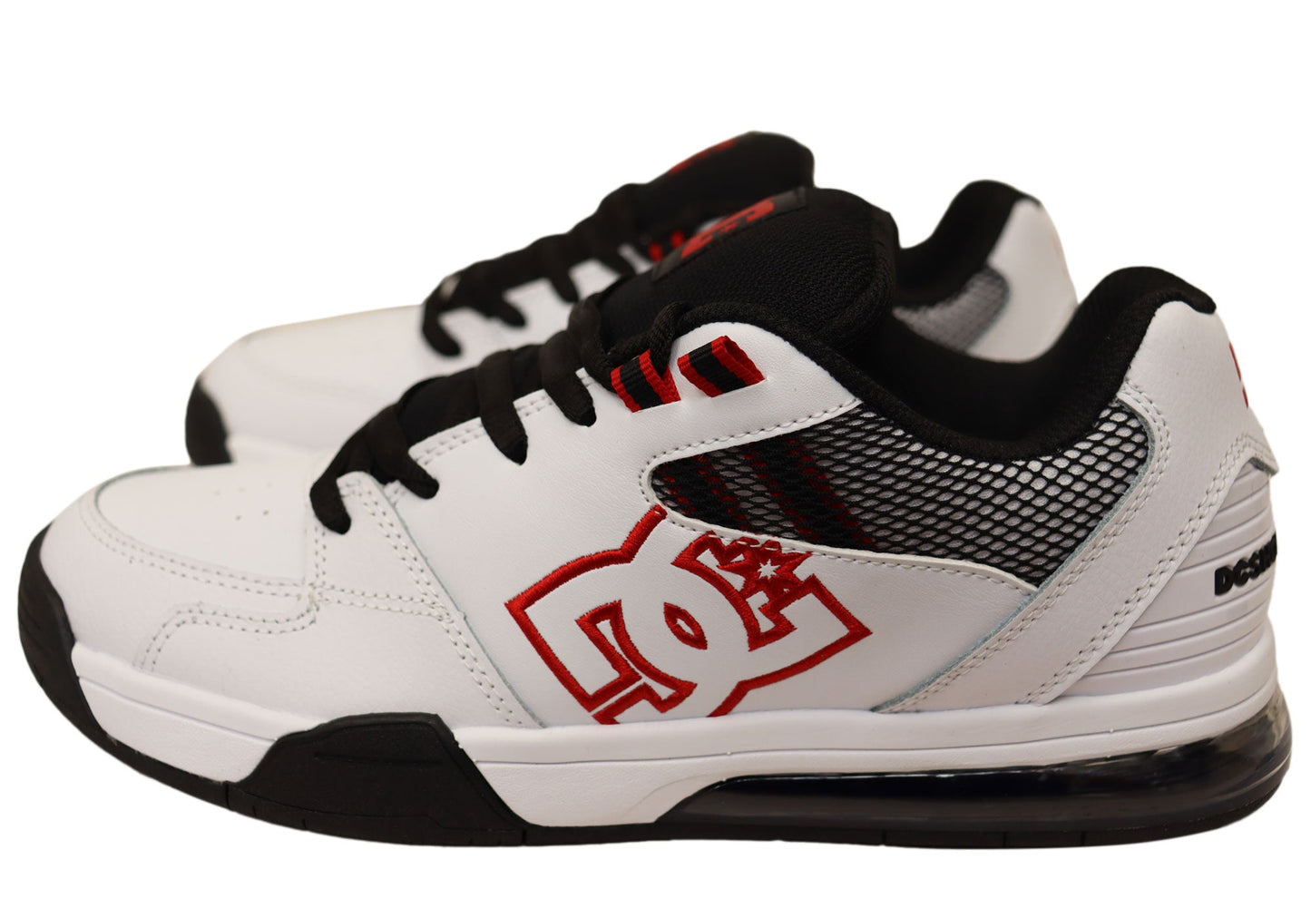 DC Shoes Mens Comfortable Leather Versatile Shoes White