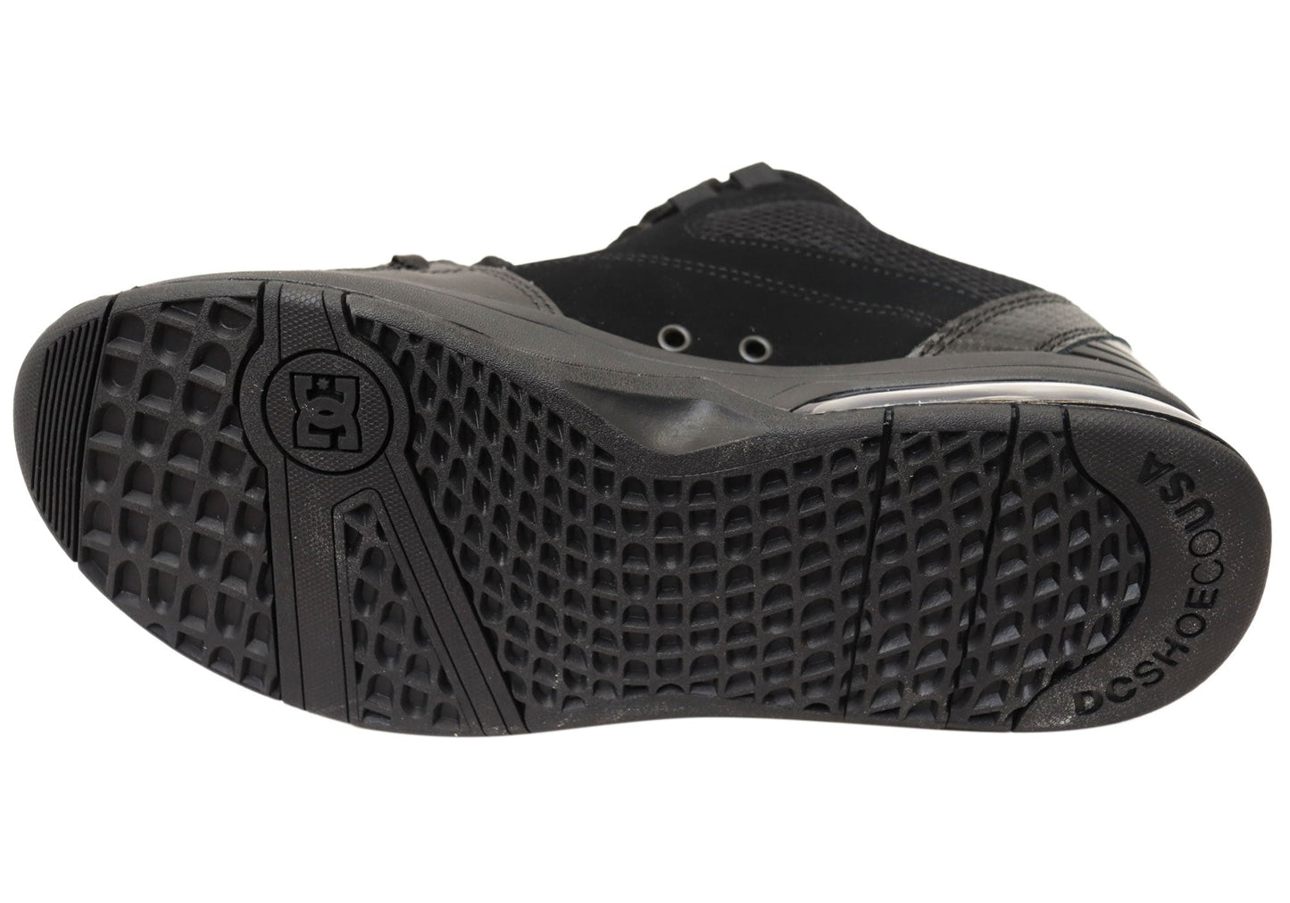 DC Shoes Mens Comfortable Leather Versatile Shoes Black Black