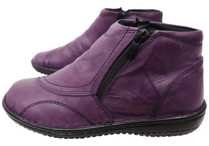 Cabello Comfort 5250-27 Womens Leather Ankle Boots