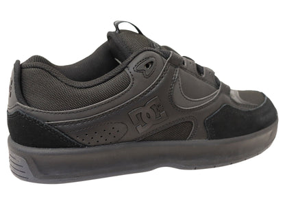 DC Shoes Mens Comfortable Leather Kalynx Zero Shoes Black Black