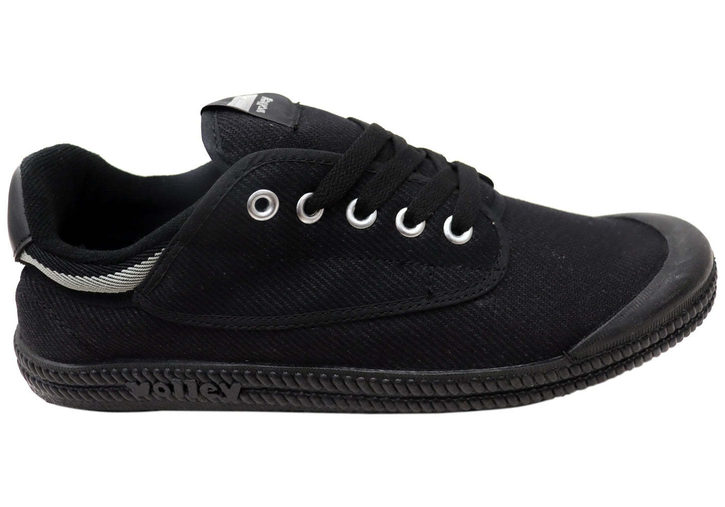 Volley International Mens Black Comfortable Lace Up Shoes