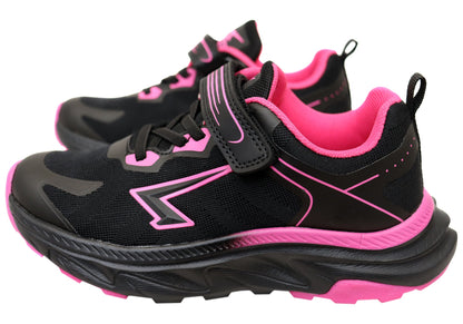 Sfida Dash Kids Girls Comfortable Adjustable Strap Athletic Shoes