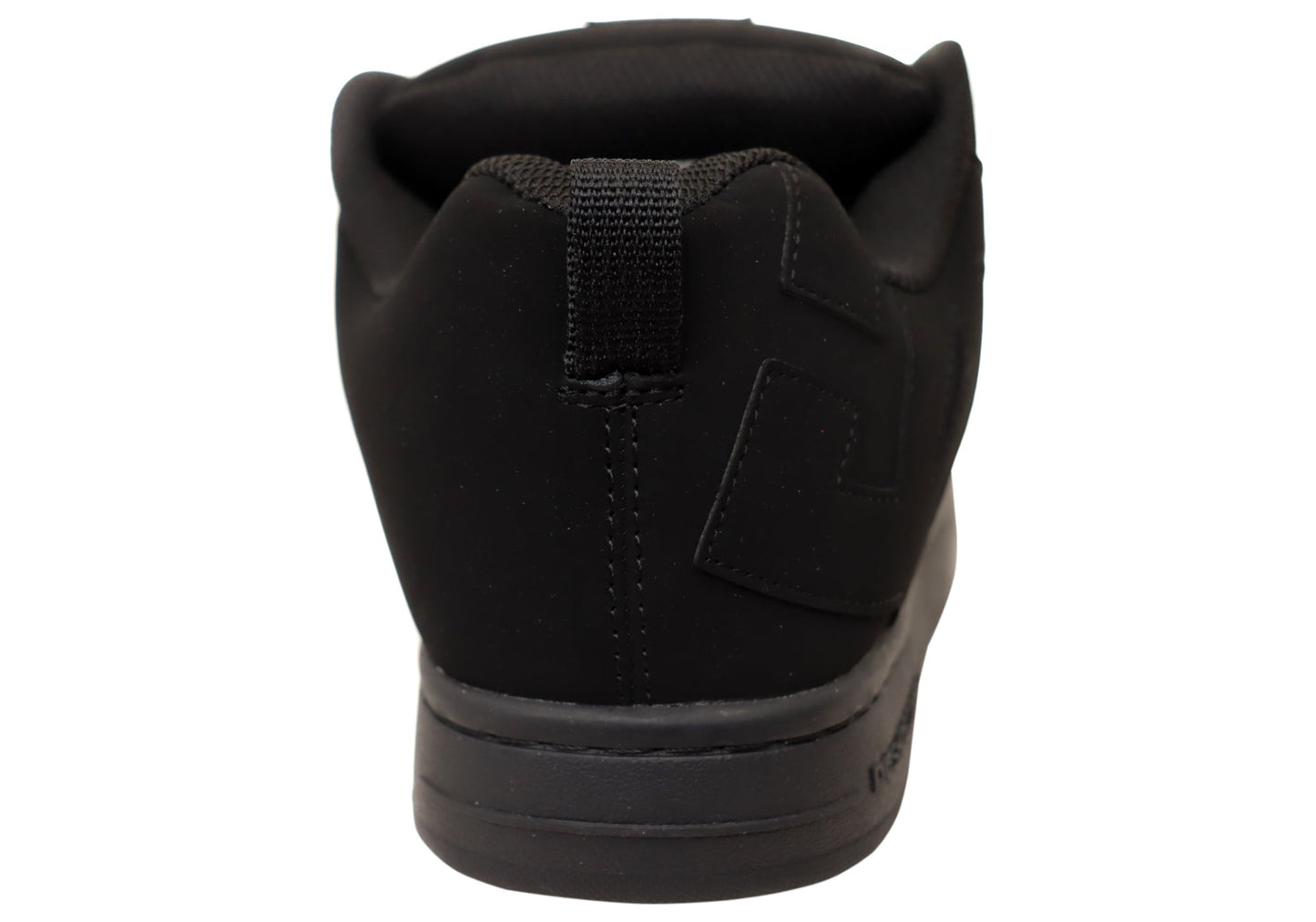 DC Shoes Mens Court Graffik Leather Lace Up Shoes Black Black Black