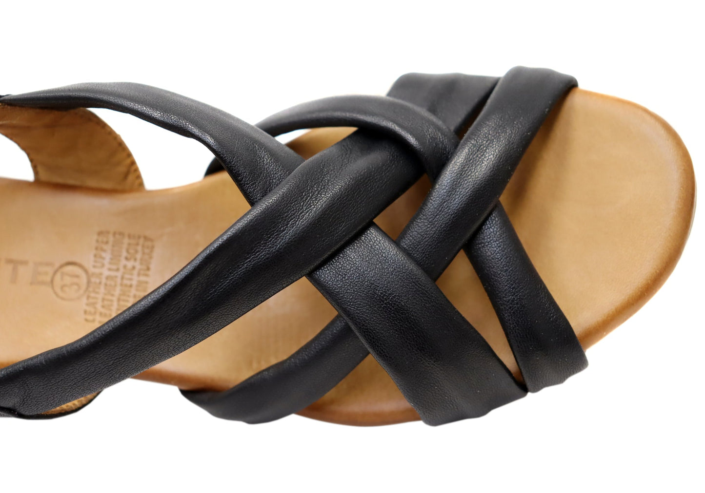Orizonte Comfea Womens Comfortable European Leather Low Heel Sandals