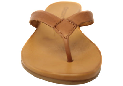Orizonte Ellaease Womens Comfortable European Leather Thongs Sandals