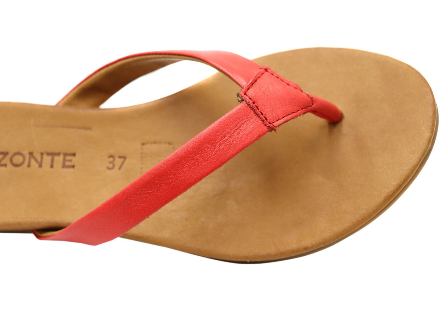 Orizonte Ellaease Womens Comfortable European Leather Thongs Sandals