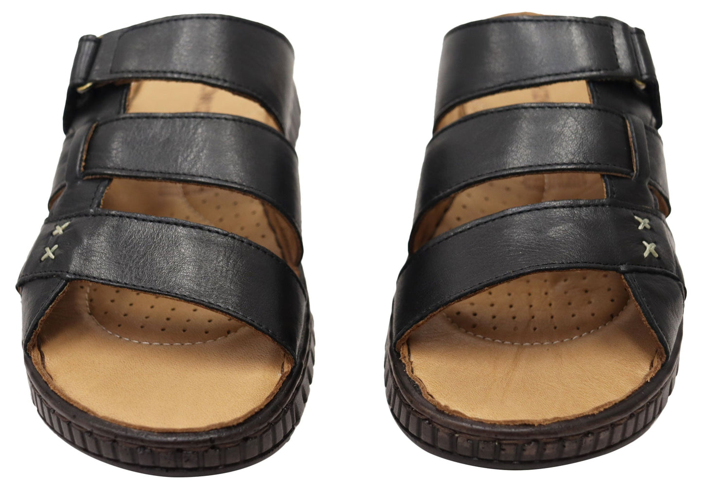 Orizonte Willowflex Womens Comfortable European Leather Slides Sandals