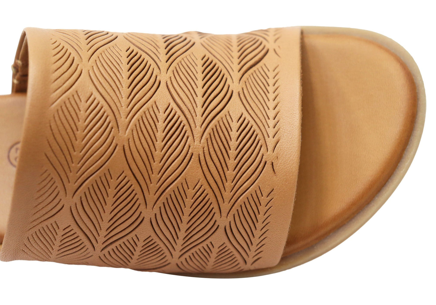 Orizonte Softsky Womens Comfortable European Leather Slides Sandals