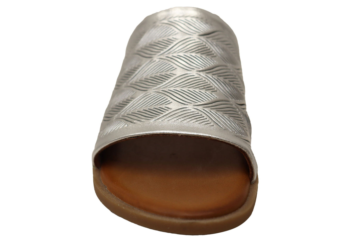 Orizonte Softsky Womens Comfortable European Leather Slides Sandals