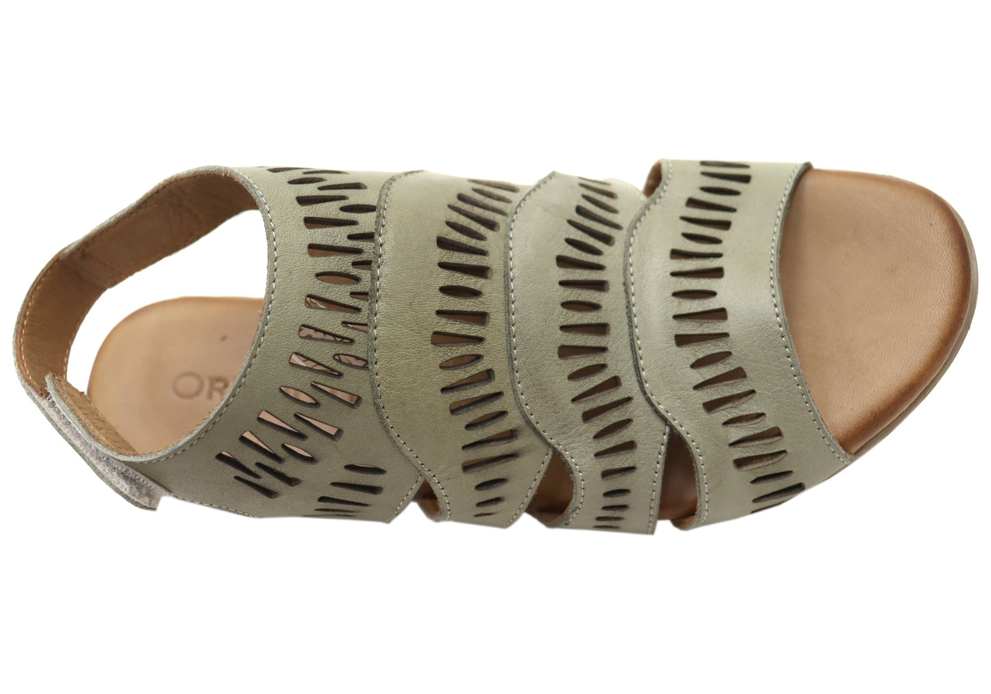 Orizonte Mellowmarch Womens Comfort European Leather Wedge Sandals
