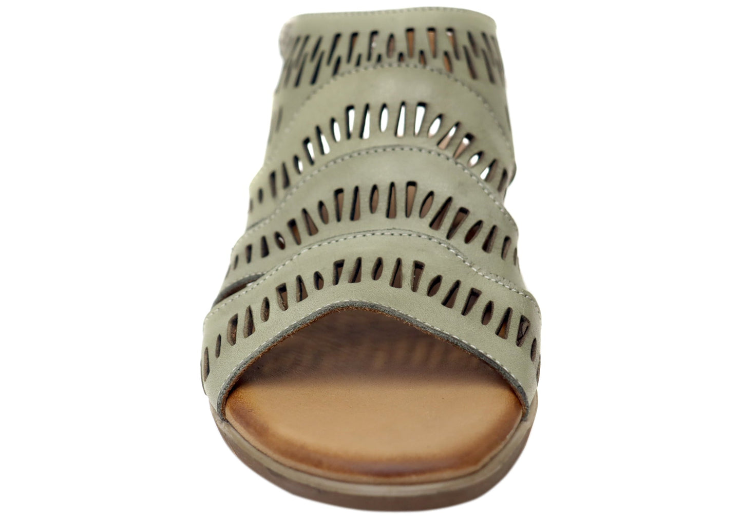 Orizonte Mellowmarch Womens Comfort European Leather Wedge Sandals