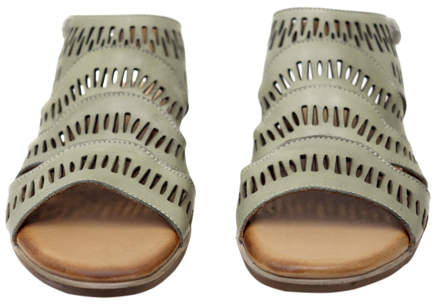 Orizonte Mellowmarch Womens Comfort European Leather Wedge Sandals