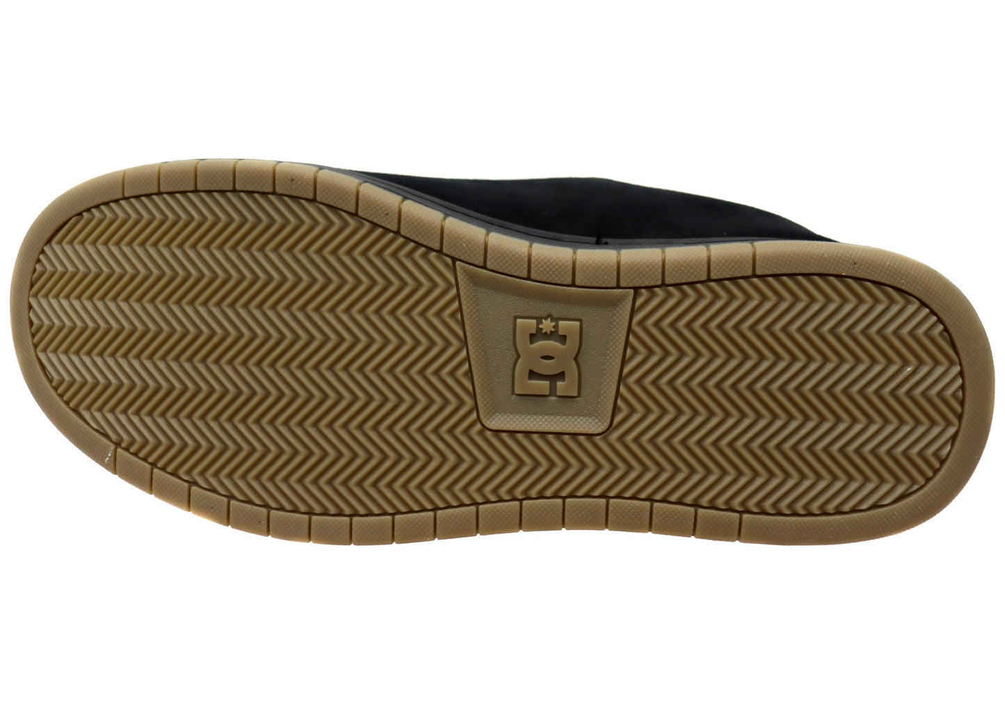 DC Shoes Mens Gaveler SE Comfortable Leather Shoes Black White Gum