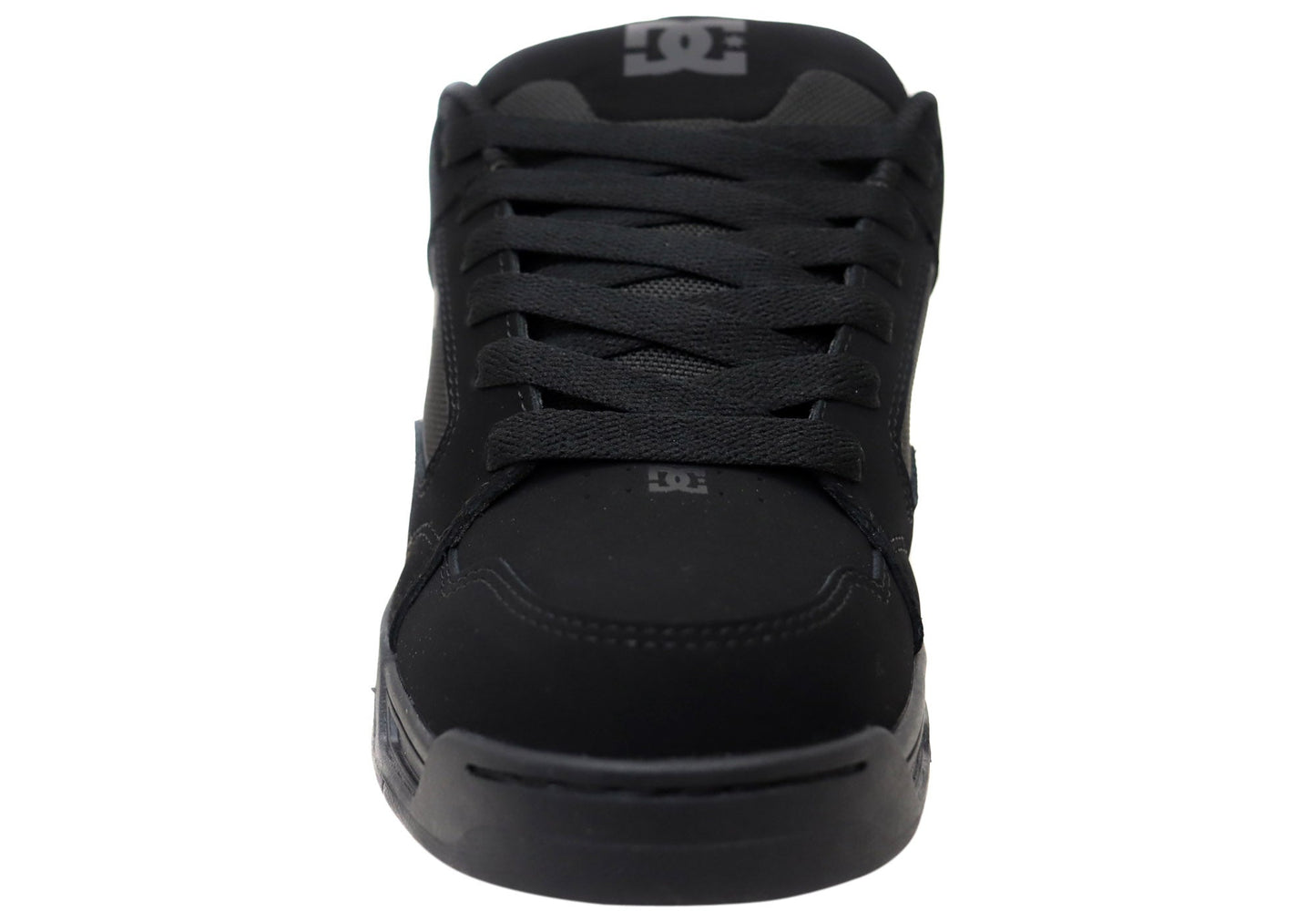 DC Shoes Mens DC Coiler Comfortable Leather Shoes Black Black