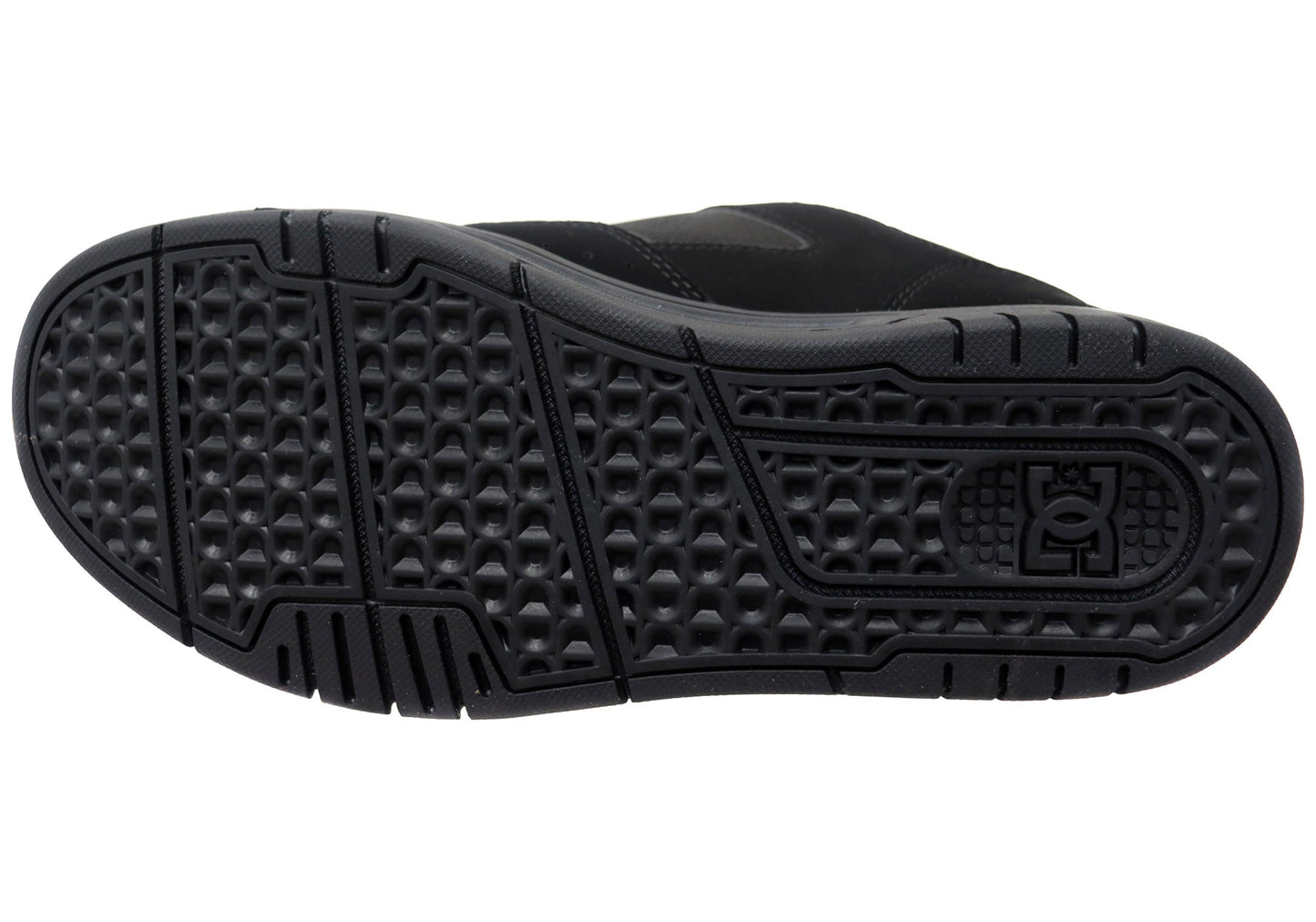 DC Shoes Mens DC Coiler Comfortable Leather Shoes Black Black
