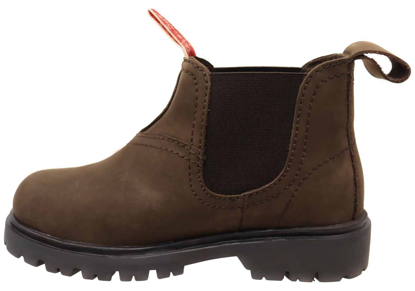 Rossi Boots 202 Bimberi Kids Pull On Leather Chelsea Boots Brown