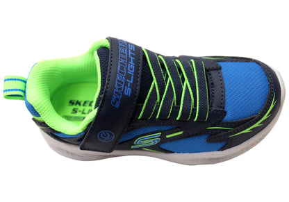Skechers Kids Boys S Lights Skechers Meteor Lights Glow Strider Shoes