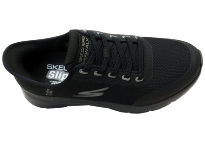 Skechers Mens Go Walk Flex Netro Extra Wide Fit Comfort Slip On Shoes