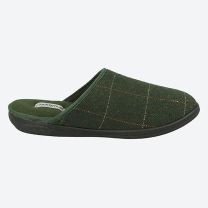 Mens Wide Fit Padders Stag Mule Slippers