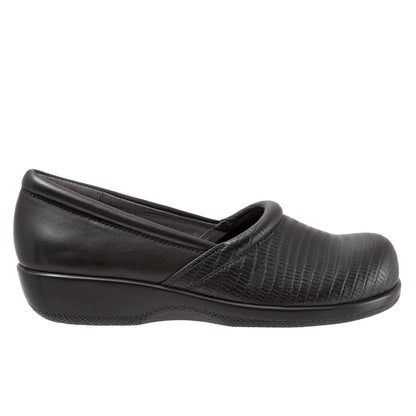 Softwalk Adora S1912-014 Womens Black Narrow Leather Loafer Flats Shoes