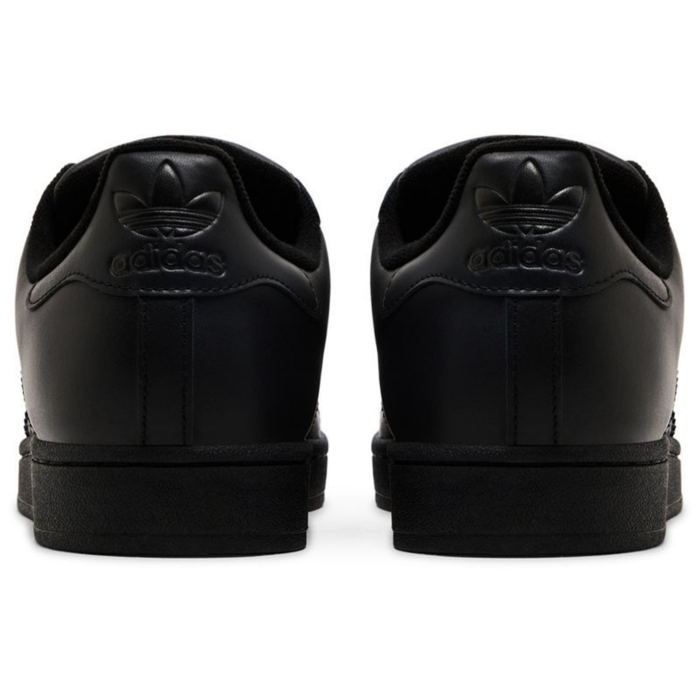 Adidas Originals Men's All Black Superstar II Sneakers, JI0081 (Damaged Box)
