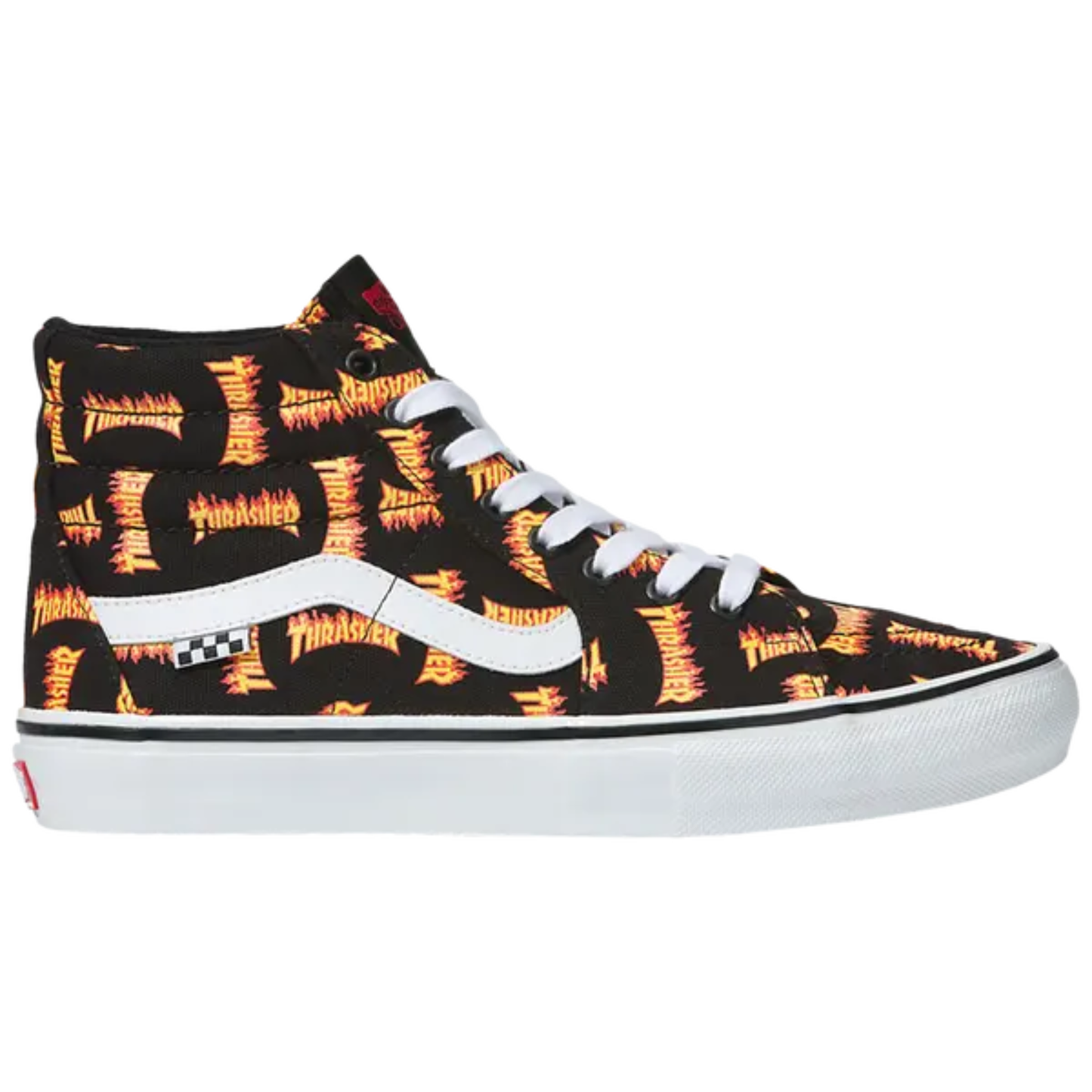 Vans Mens Allover Thrasher Logo Skate Sk8-HI, VN0A5FCCBML