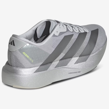 Adidas Mens Silver Adizero EVO SL Shoes, JR3419
