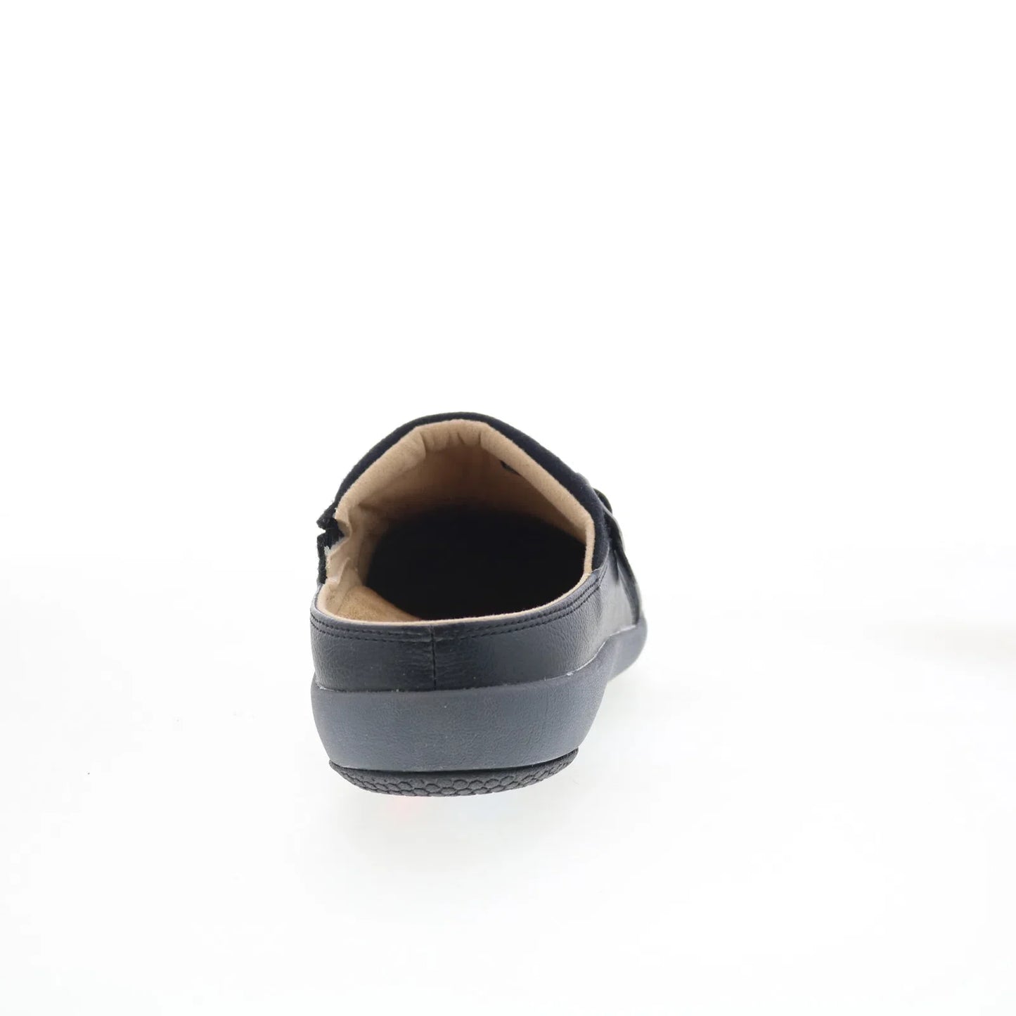 Spenco Ashton Wool Slide SP1046BLK Womens Black Suede Clogs Slippers Shoes