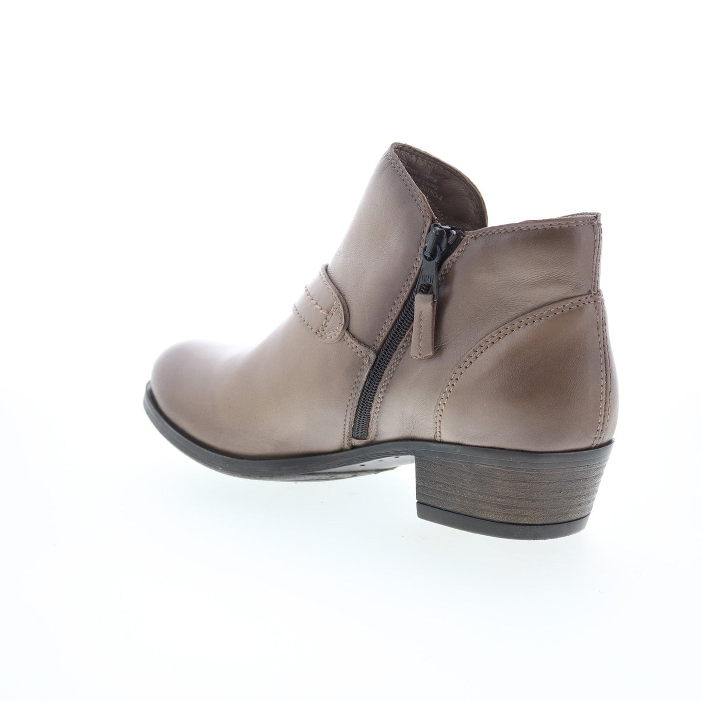 Miz Mooz Bennet Womens Gray Leather Zipper Ankle & Booties Boots