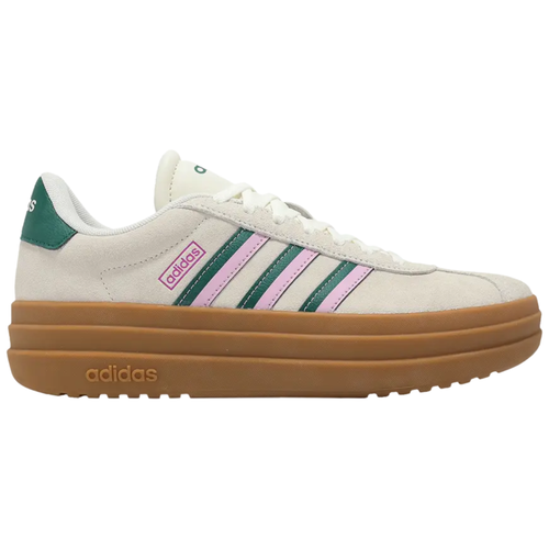 Adidas Women's Off White / Pink VL Court Bold Sneakers, JI1788