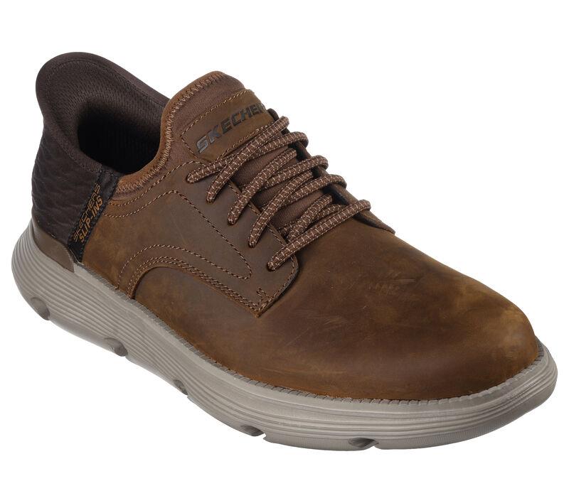 Men's Wide Fit Skechers 205046W Slip-ins Garza Gervin Trainers - Brown