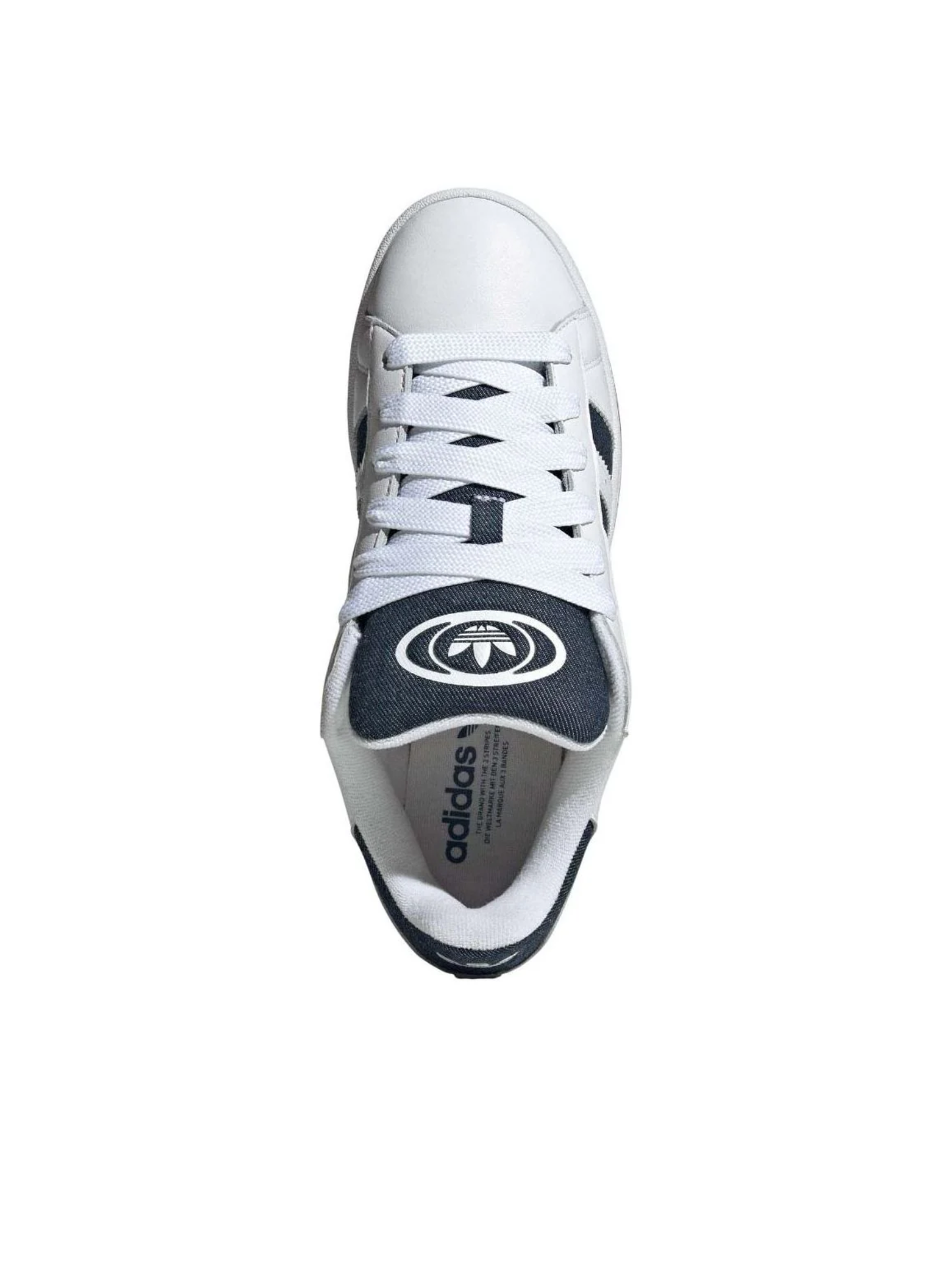 Adidas Originals Men's Campus 00's Sneakers, White Night Indigo Denim, JQ7439