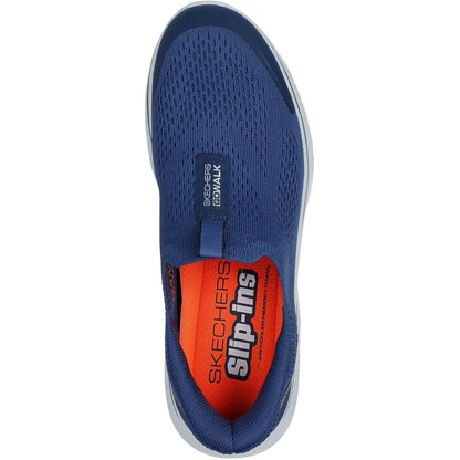 Men's Wide Fit Skechers 216553 Slip-ins Go Walk 7 Easy On Evolution Trainers