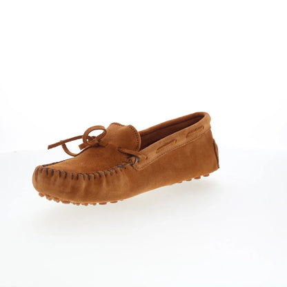 Minnetonka Classic Driver 698G Womens Brown Suede Loafer Flats Shoes