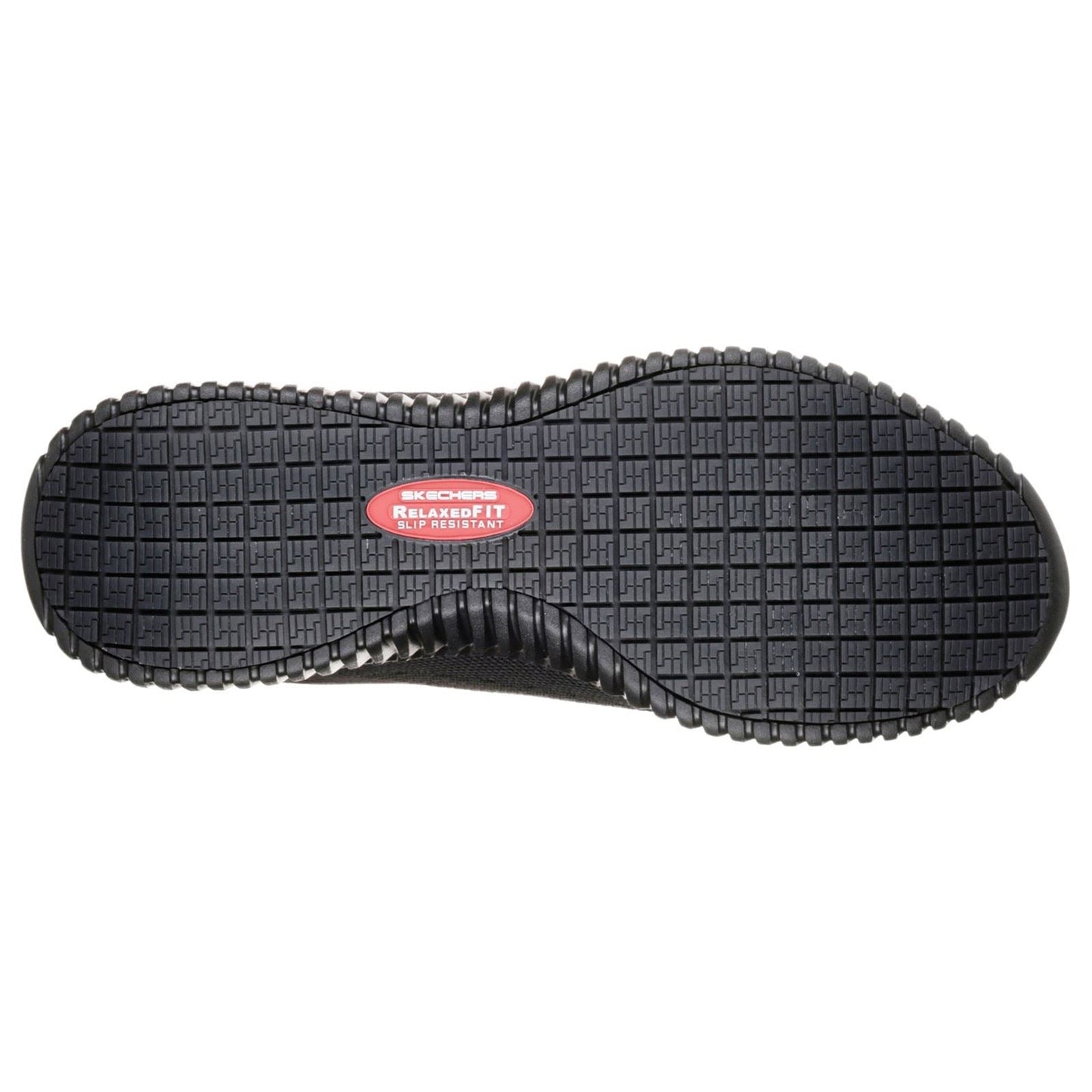 Men's Wide Fit Skechers 77188EC Cessnock Occupational Trainers - Black