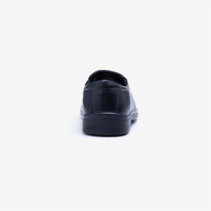 Mens Wide Fit Tredd Well Camelot Slip On Shoes - Black