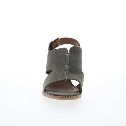 Eurosoft by Sofft Taite ES0035408 Womens Gray Suede Heeled Sandals Shoes