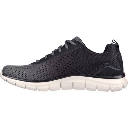 Men's Wide Fit Skechers 232399 Track-Ripkent Walking Trainers - Olive/Black